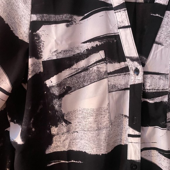 JDY Shirt Dress Black and White sz. 34 - Picture 2 of 11